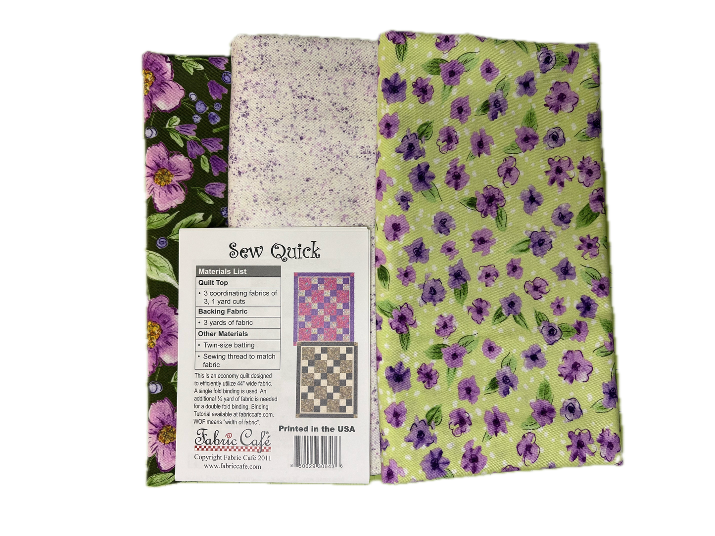 Purple Petals 3 Yard Quilt Kit