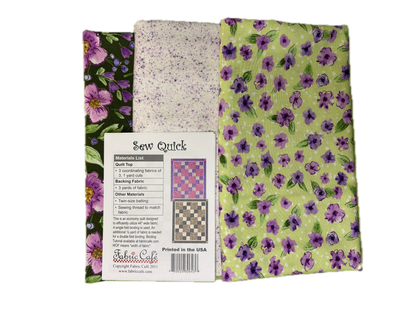 Purple Petals 3 Yard Quilt Kit