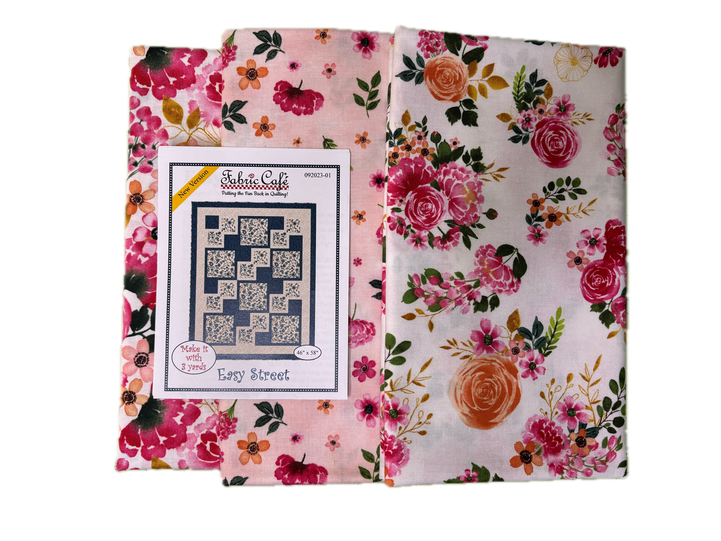 Packed Floral 3 Yard Quilt Kit