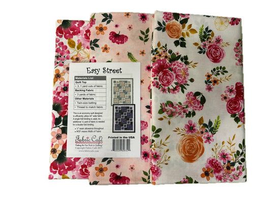 Packed Floral 3 Yard Quilt Kit
