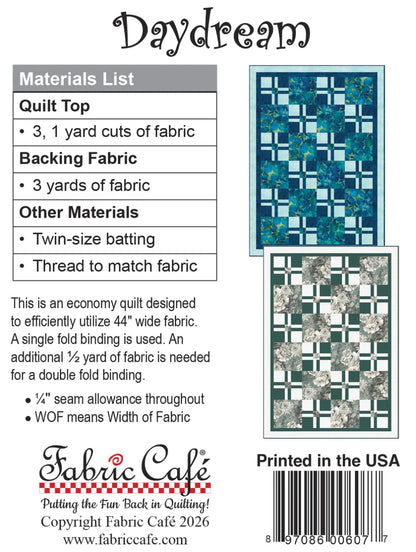 Daydream Pattern by Fabric Cafe