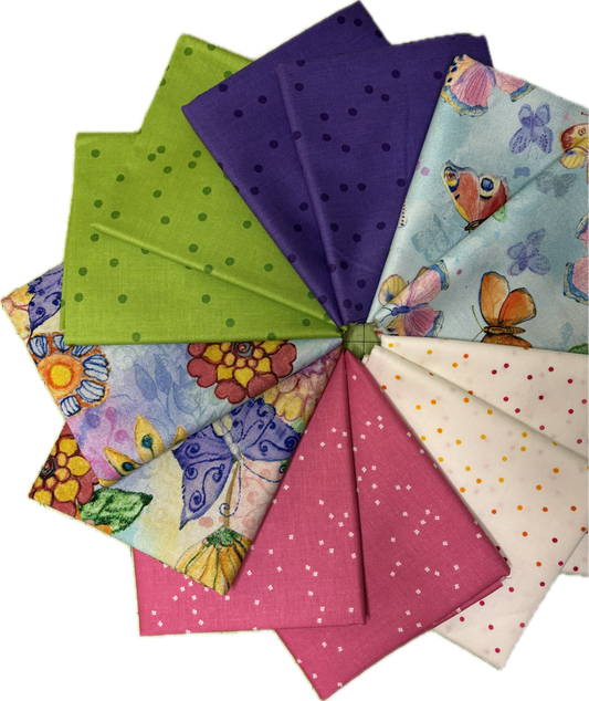 Tossed Butterflies Fat Quarter Bundle #1
