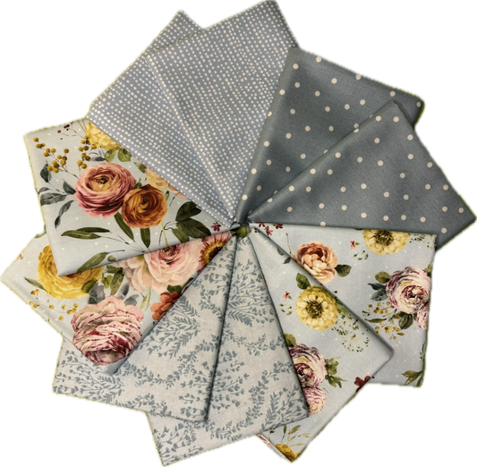 Large Blue Sketchbook Fat Quarter Bundle