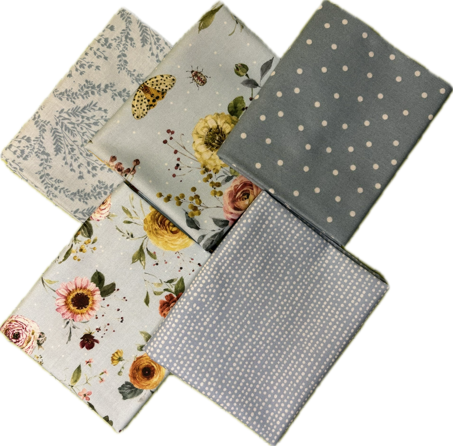 Small Blue Sketchbook Fat Quarter Bundle