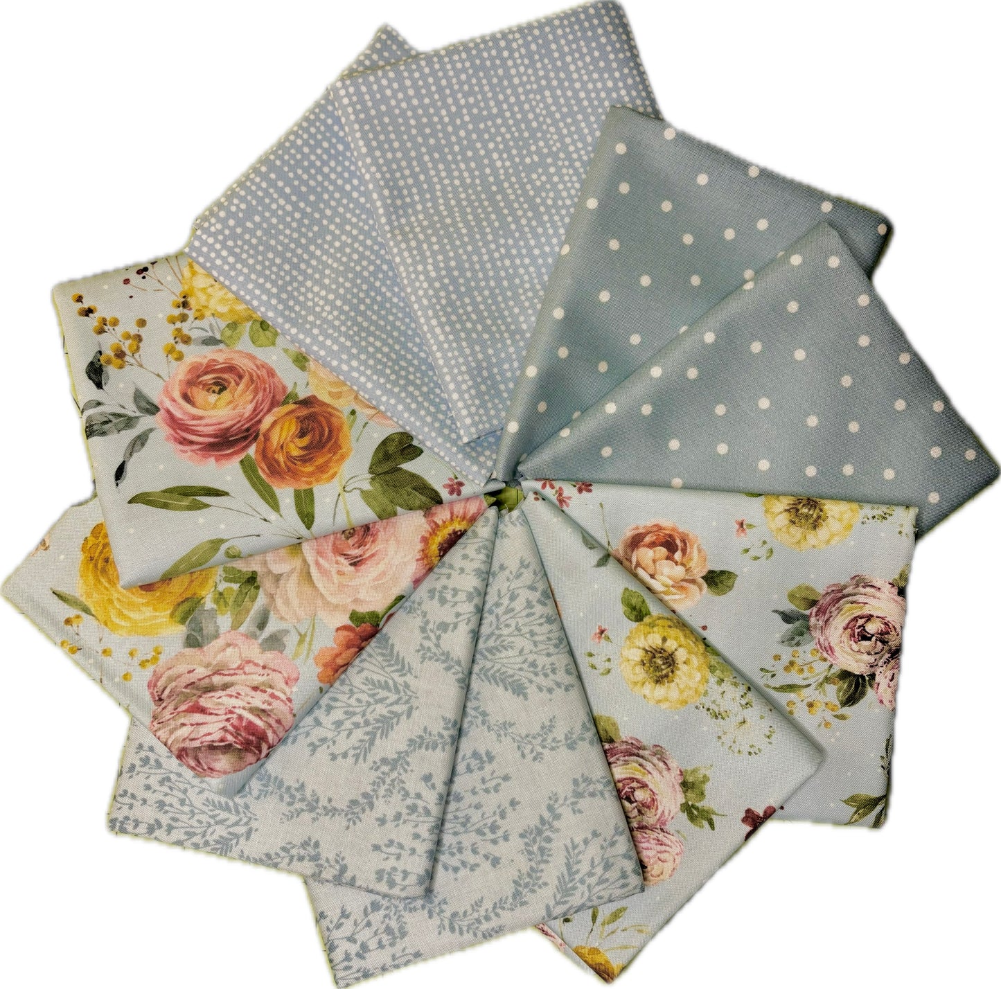 Large Blue Sketchbook Fat Quarter Bundle