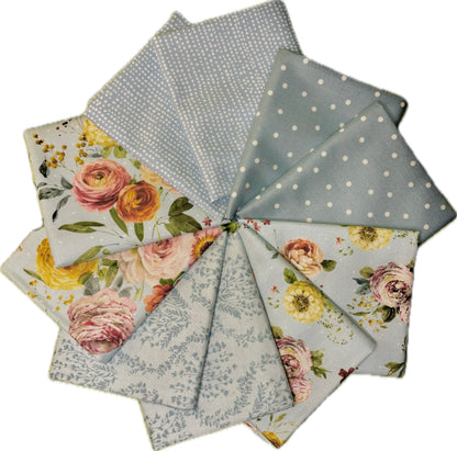 Large Blue Sketchbook Fat Quarter Bundle