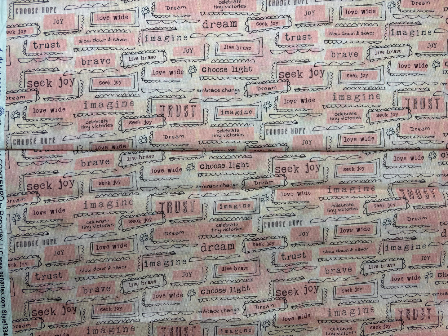 5 Yards of Inspired Heart by Benartex