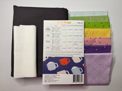 Mod Mugs Quilt Kit - Throw Size