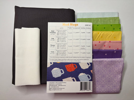 Mod Mugs Quilt Kit - Throw Size