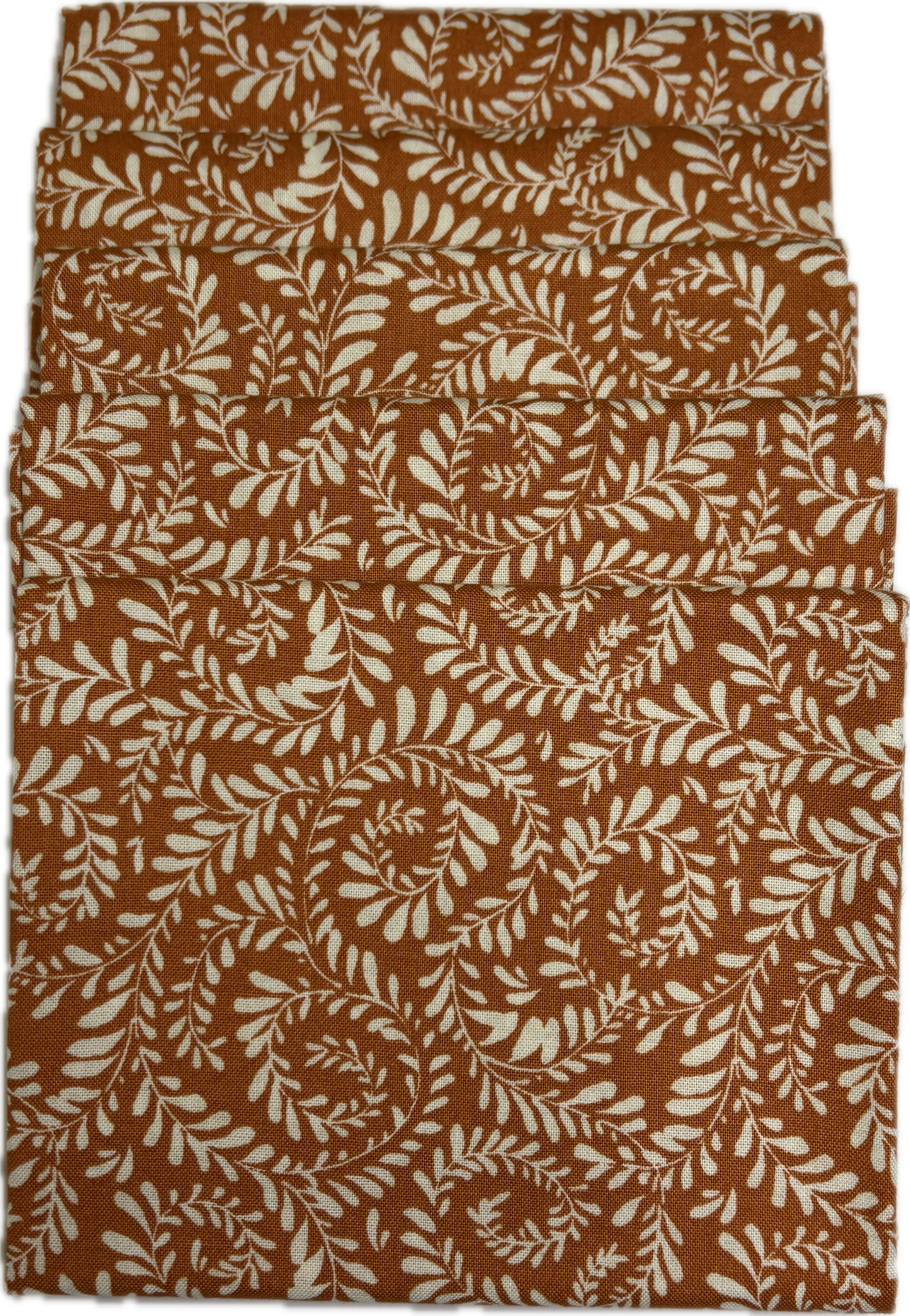 5 Rust Fern Fat Quarters