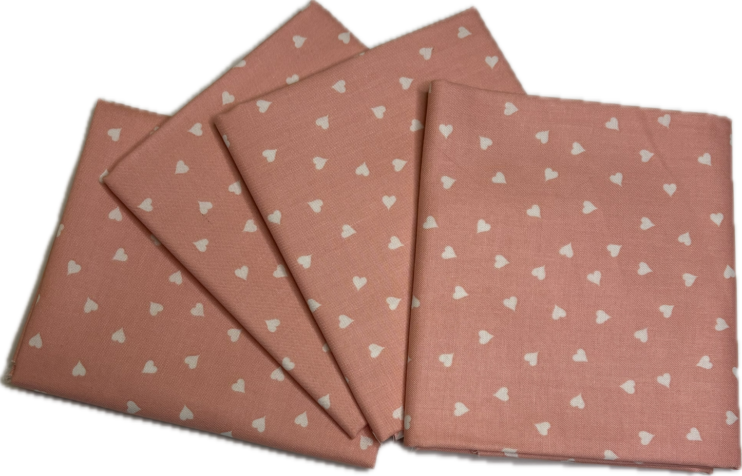 5 Take Hearts in Pink Fat Quarters