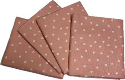5 Take Hearts in Pink Fat Quarters