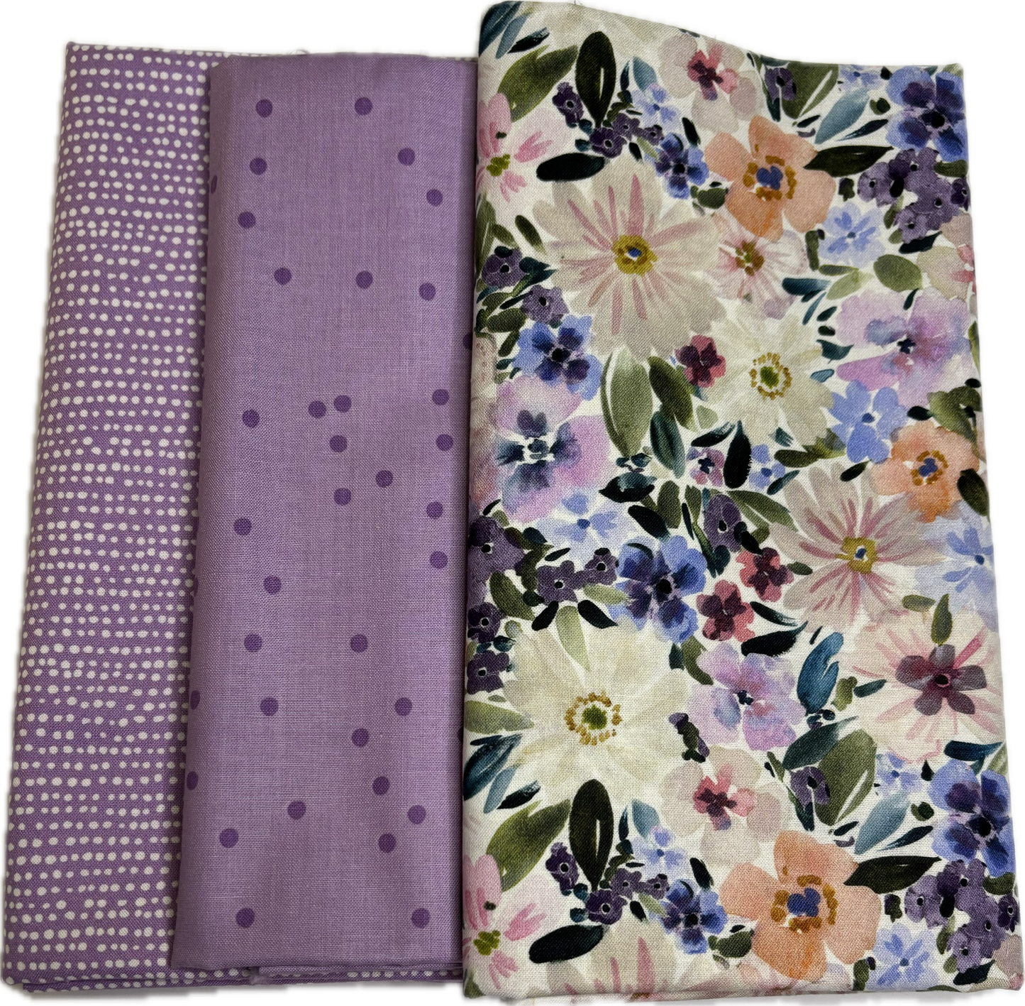 Purple Flowers 3 Yard Bundle