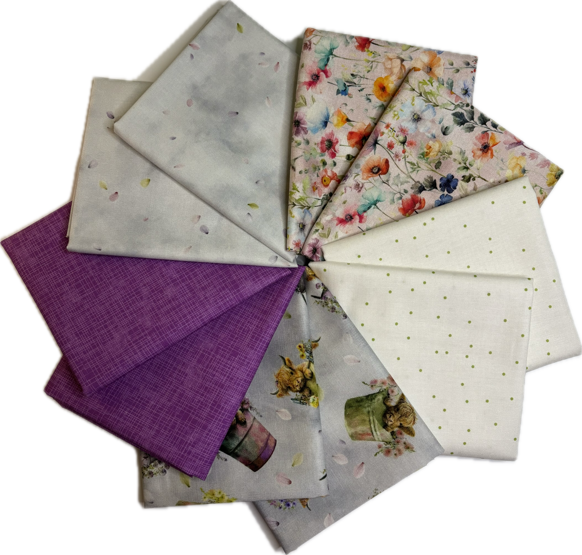 Highland Cow Large Fat Quarter Bundle