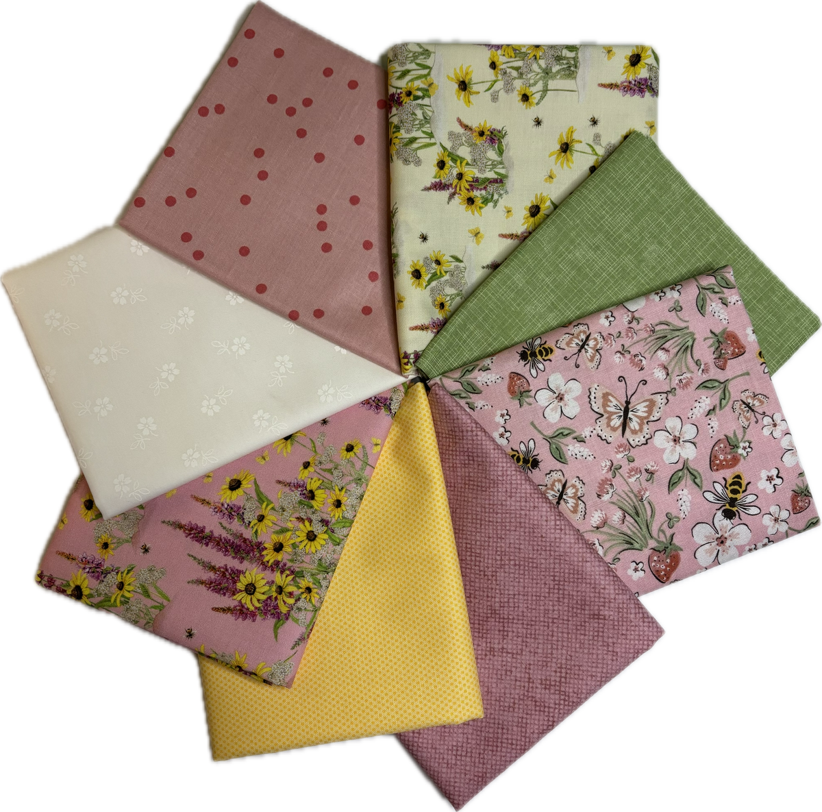 Pink Strawberry Preserves Fat Quarter Bundle