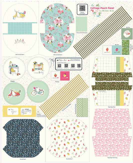 Cottage Pouch Panel by Minki Kim Kit