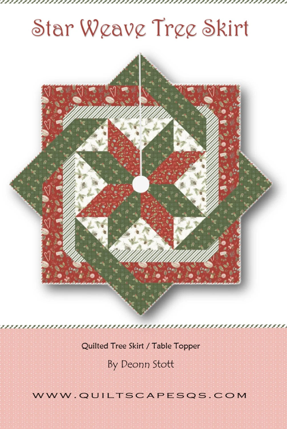Star Weave Tree Skirt Pattern