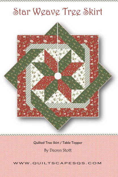 Star Weave Tree Skirt Pattern