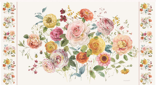 Sketchbook Floral Panel