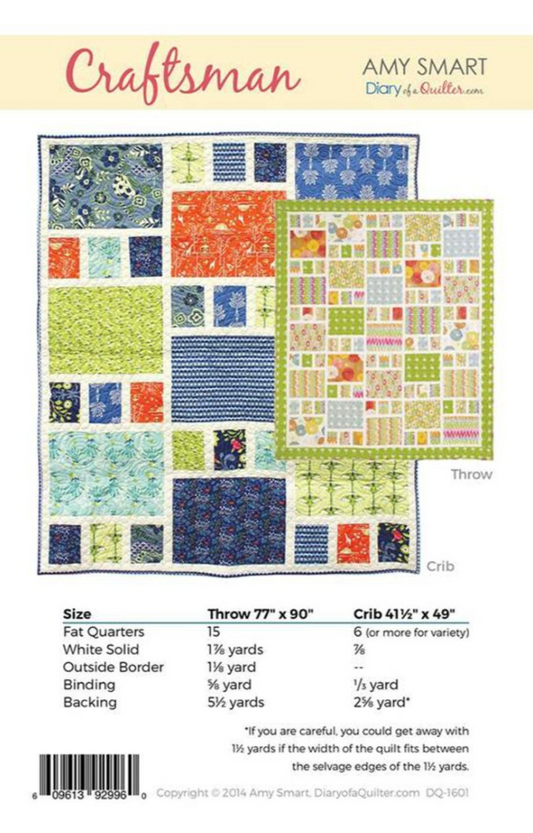 Amy Smart Craftsman Quilt Pattern