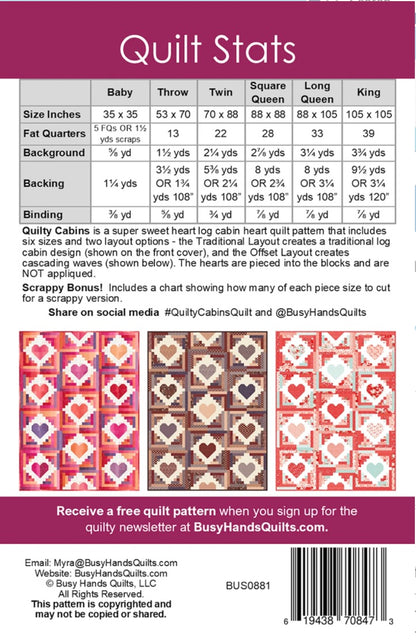 Quilty Cabin Pattern