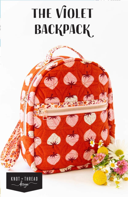 The Violet Backpack Pattern by Knot and Thread