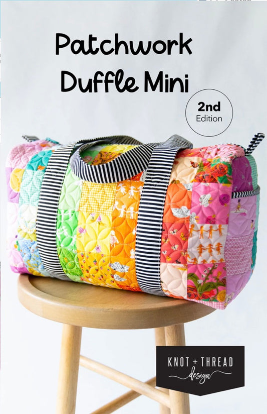 Patchwork Duffle Mini Pattern by Knot and Thread