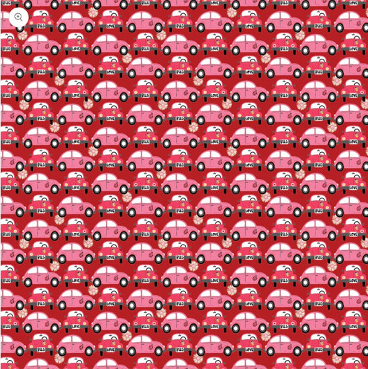 Beep Beep Red by Poppi Cotton