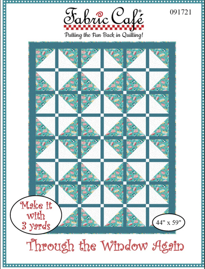 Through the Window Again 3 Yard Quilt Pattern by Fabric Cafe
