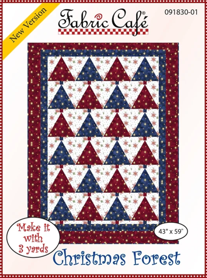 Christmas Forest 3 Yard Quilt Pattern by Fabric Cafe